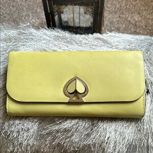 Kate Spade Yellow Wallet